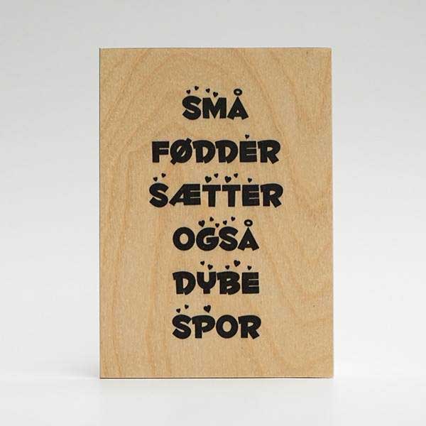 Treviso Design træskilt - Små fødder