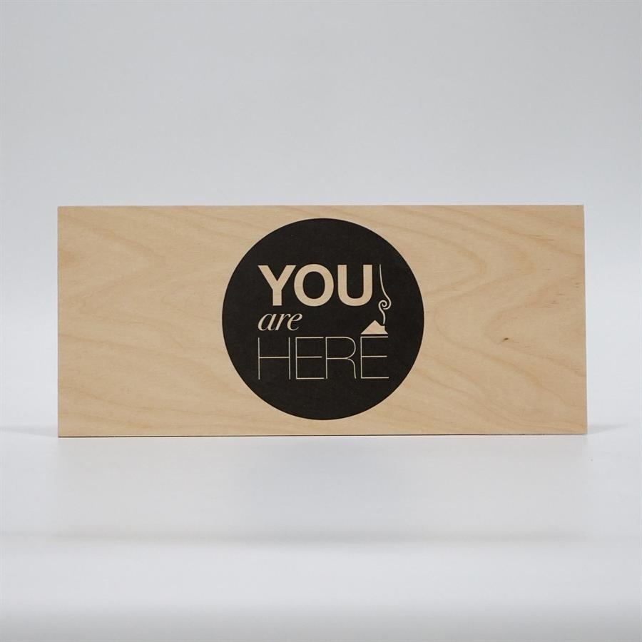 Treviso Design træskilt - You are here
