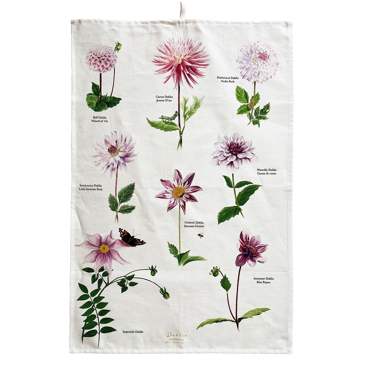 Viskestykke i økologisk bomuld - Dahlia