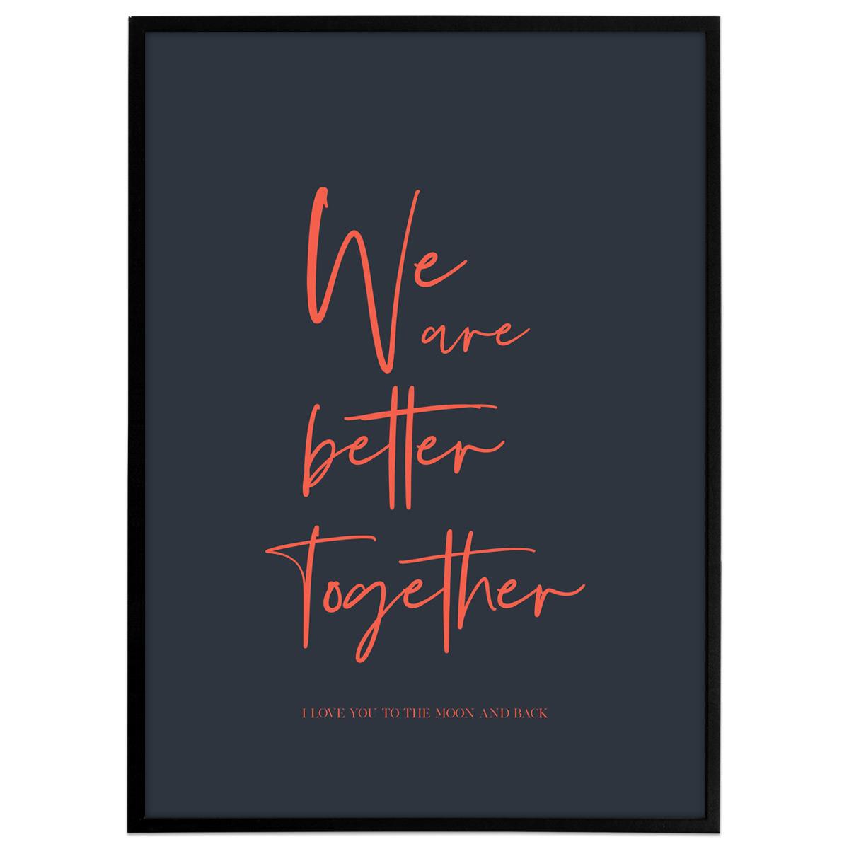 Plakat - We are better together, Colors