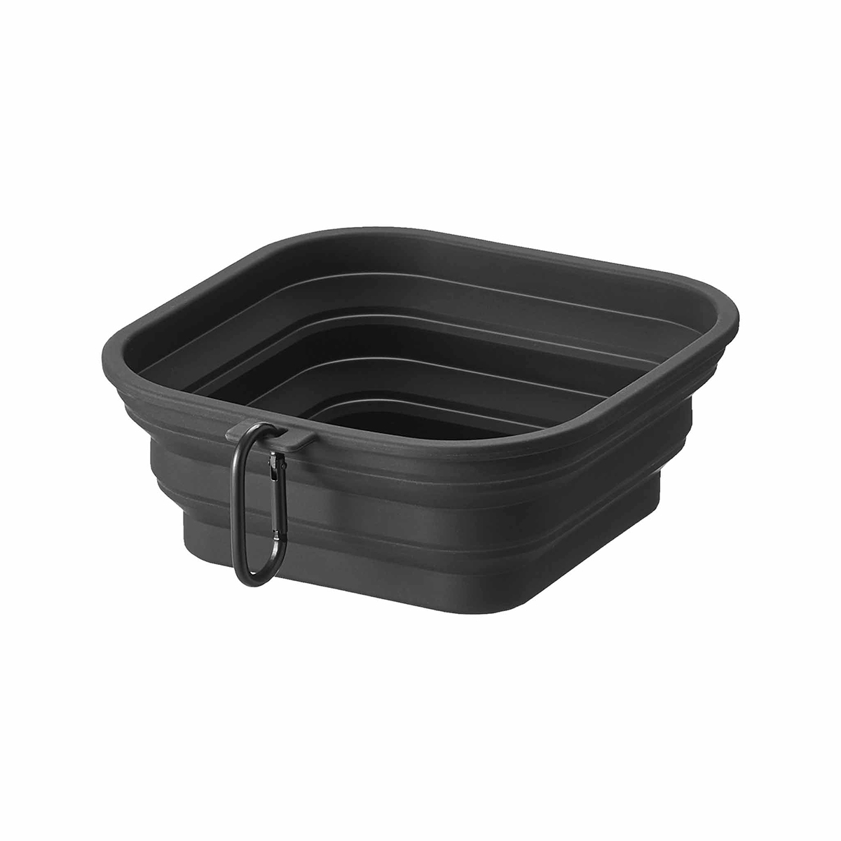 Yamazaki Transportabel skål til dyrefoder, Sort, LARGE