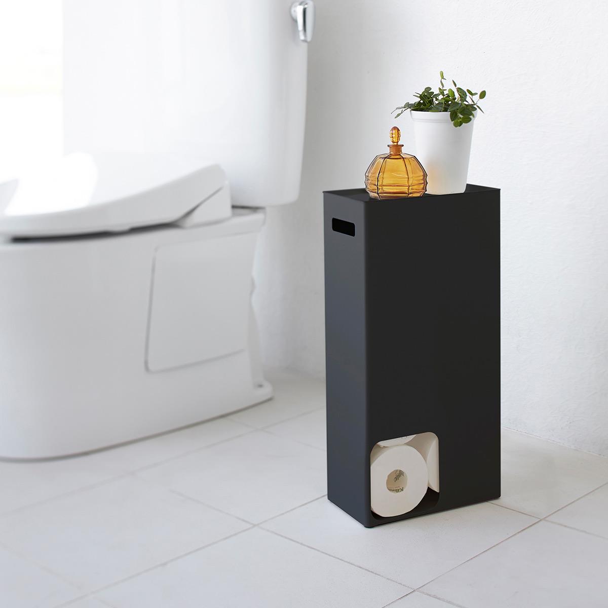 Yamazaki Beholder til toiletpapir, lille til 8 ruller - Sort