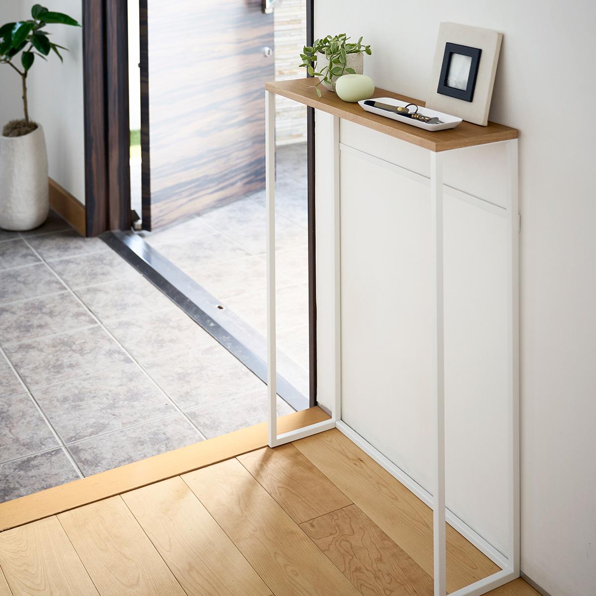 Yamazaki Tower Konsolbord i metal/træ - Hvid