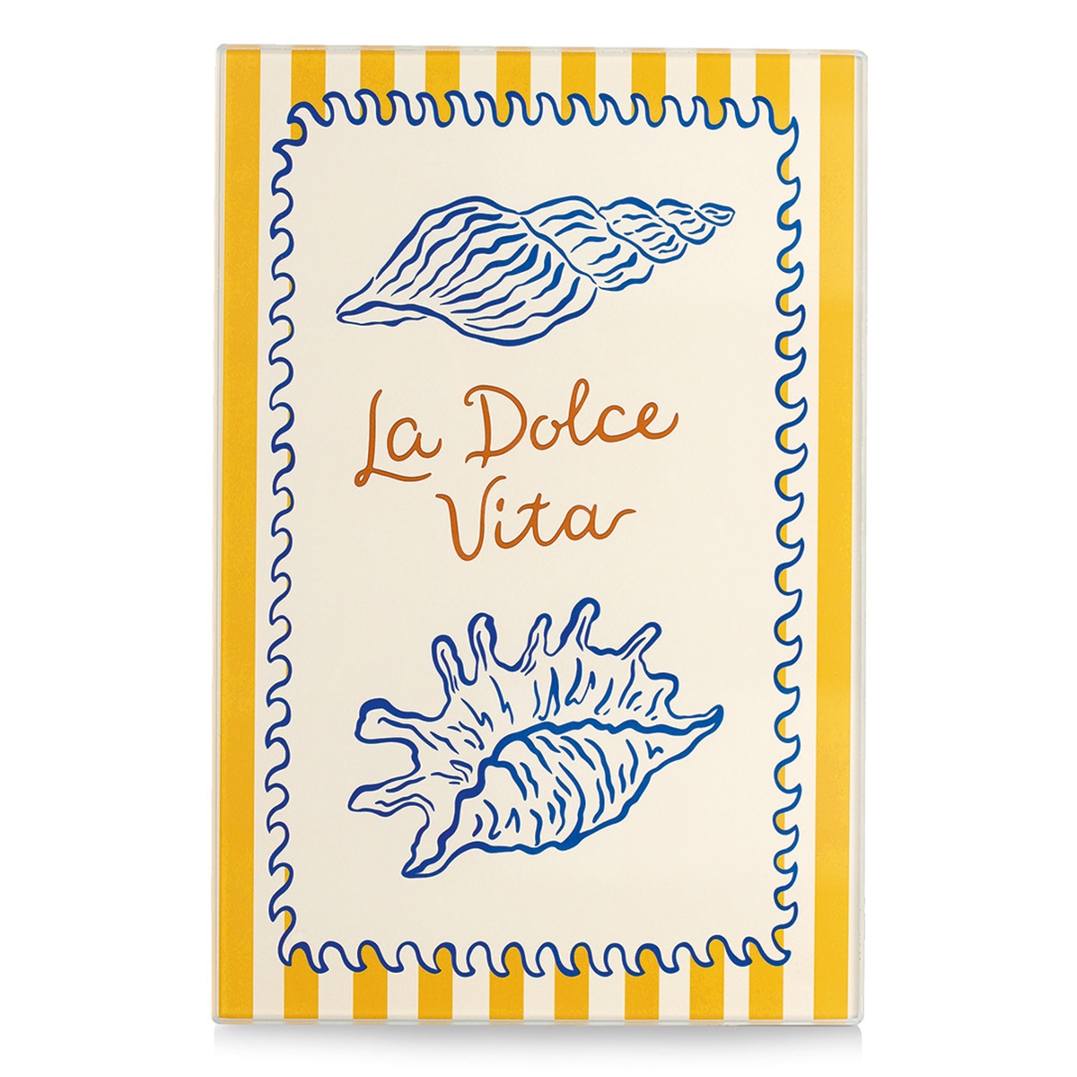 Skærebræt i hærdet glas - "La Dolce Vita" 30x20cm, lille